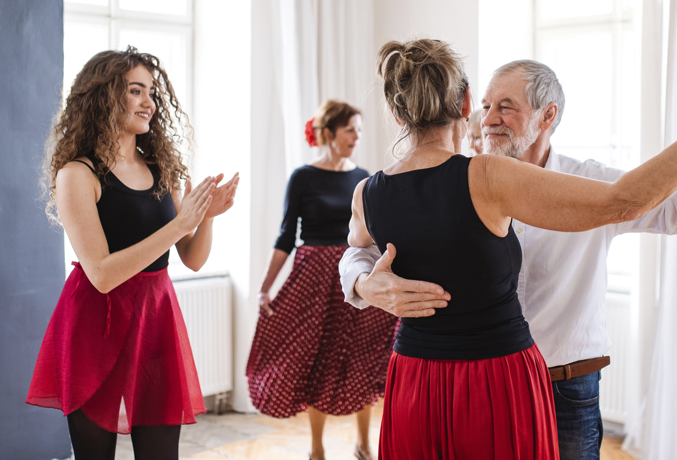 Social dance environment for adults